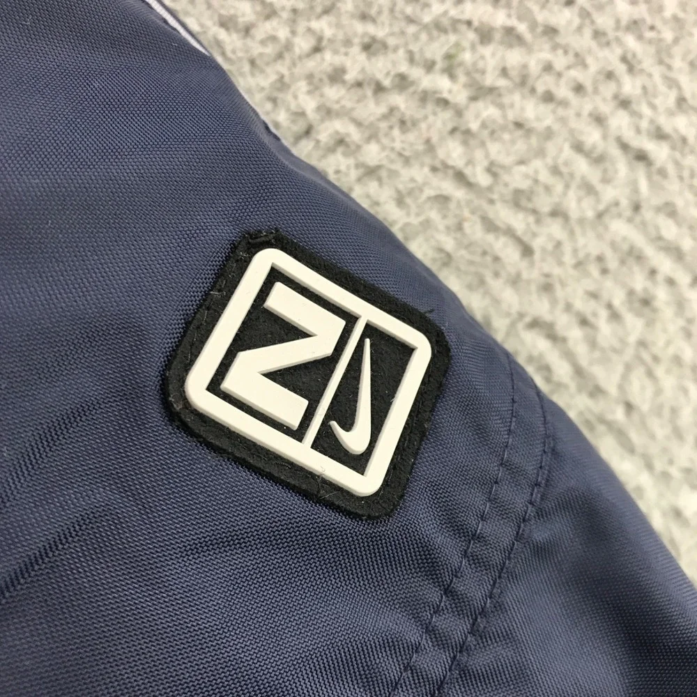 Vintage Nike Pants Mens Large Blue Baggy Cargo Nylon Zip Ankle Y2K Swoosh Nylon